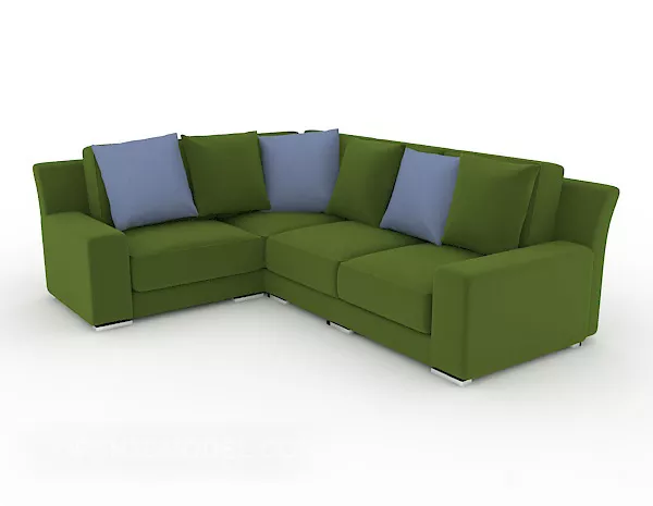Green Modern Home Sofa 3d model Green Modern Home Sofa 3d model
