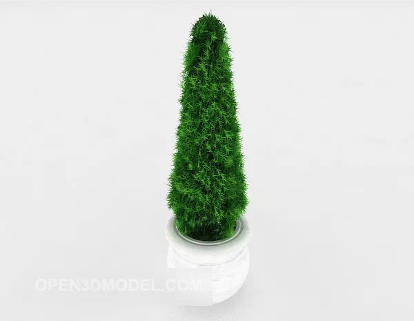 Green Potted Decoration 3d model Green Potted Decoration 3d model
