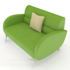 Green Simple Sofa 3d model