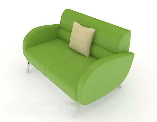 Green Simple Sofa 3d model Green Simple Sofa 3d model