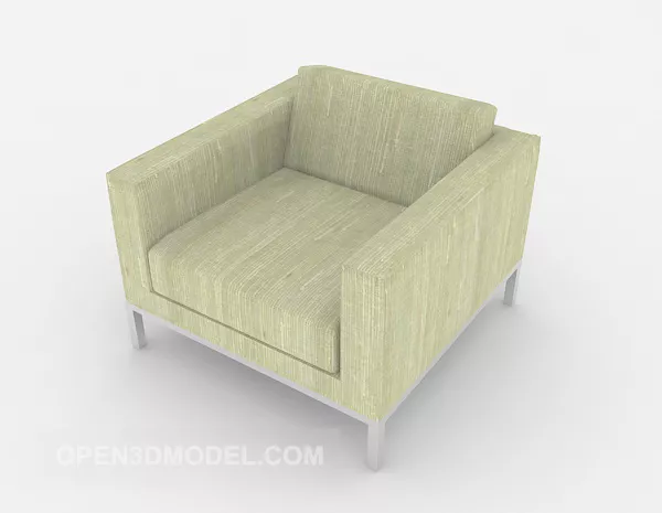 Green Square Single Sofa 3d model Green Square Single Sofa 3d model