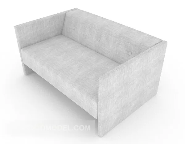 Grey Common Multiplayer Sofa 3d model Grey Common Multiplayer Sofa 3d model