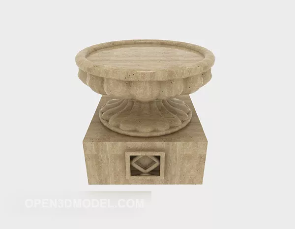 Grey European Widget 3d model Grey European Widget 3d model