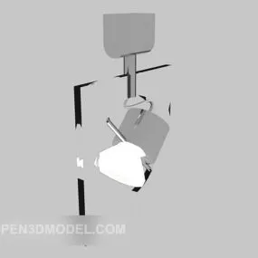 Grey Photo Light 3d model