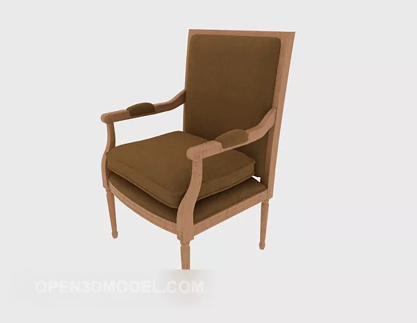 Grey Armchair Antique Design 3d model Grey Armchair Antique Design 3d model