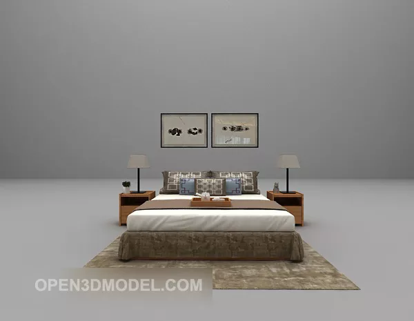 Vintage Carpet Furniture 3d model