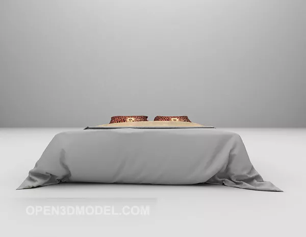 Blanket And Pillow, Wrinkle Blanket 3d model