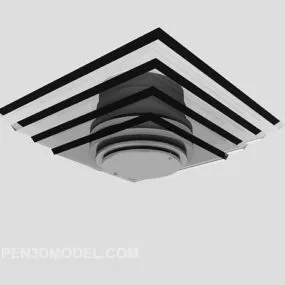 Grey Ceiling Lamp 3d model