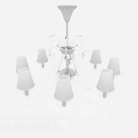 Grey Home Chandelier 3d model