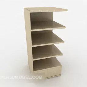 Grey Home Display Cabinet 3d model