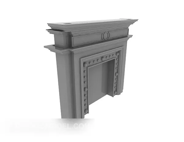 Fireplace Modernism 3d model