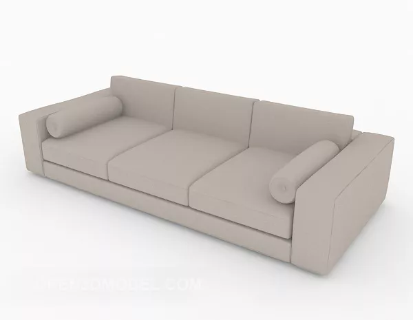 Grey Home Multi-person Sofa Design 3d model Grey Home Multi-person Sofa Design 3d model