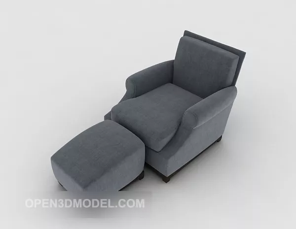 Grey Home Single Sofa 3d model Grey Home Single Sofa 3d model