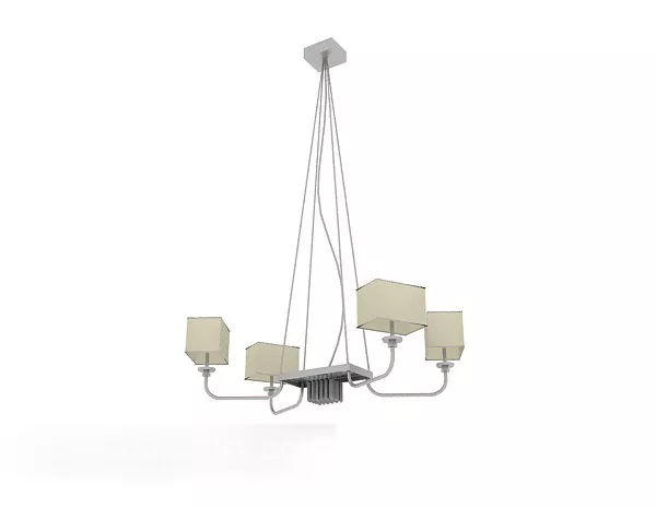 Grey Minimalist Style Chandelier 3d model Grey Minimalist Style Chandelier 3d model