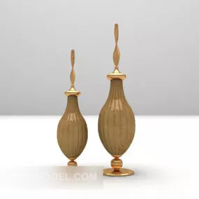 Golden Vase Ornament 3d model