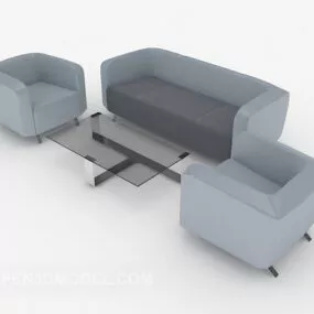 Grey Sofa Coffee Table 3d model