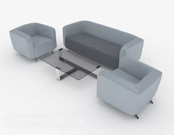 Grey Sofa Coffee Table 3d model Grey Sofa Coffee Table 3d model