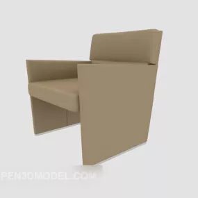 Grey Sofa Lounge Chair 3d model