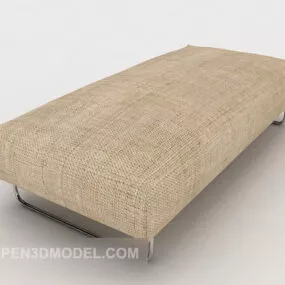 Grey Sofa Stool 3d model