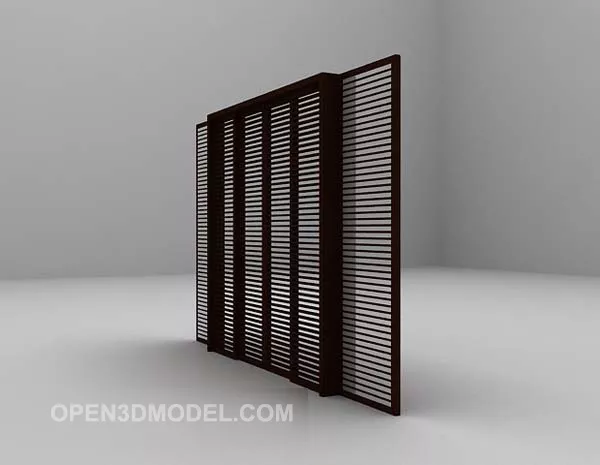 Grille Gate Metal 3d model Grille Gate Metal 3d model
