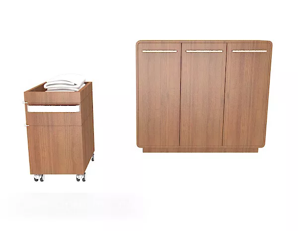 Mirror Wardrobe Cabinet 3d model