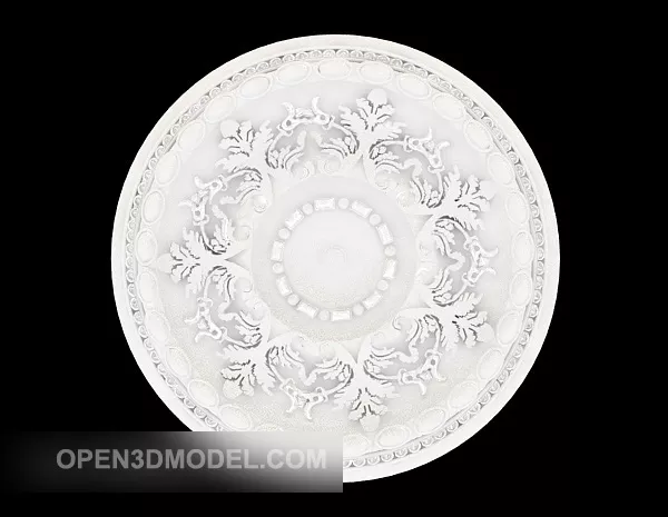 Gypsum Home Lamp Plate Structure 3d model Gypsum Home Lamp Plate Structure 3d model