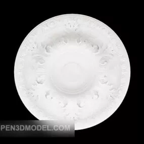 Gypsum Lamp Disc Component Design 3d model