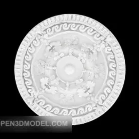 Gypsum Lamp Plate Structure 3d model