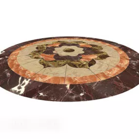 Hall Tile Round Shaped Decor 3d model