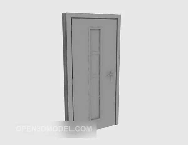 Home Door With Frame 3d model Home Door With Frame 3d model