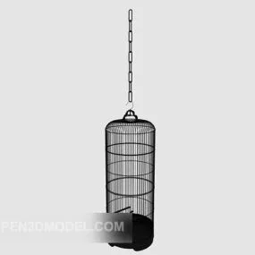 Hanging Birdcage Black 3d model