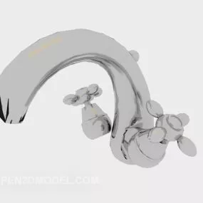 Hardware Tap Furniture Curved Shaped 3d model