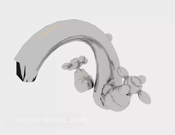 Hardware Tap Furniture Curved Shaped 3d model Hardware Tap Furniture Curved Shaped 3d model