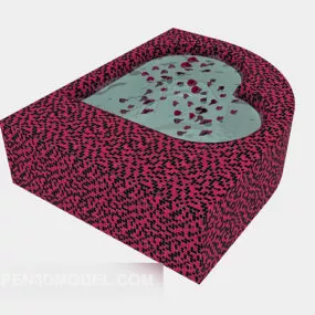 Heart-shaped Bathtub 3d model