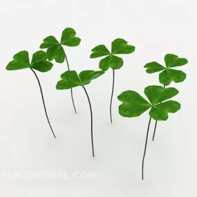 Heart-shaped Clover 3d model