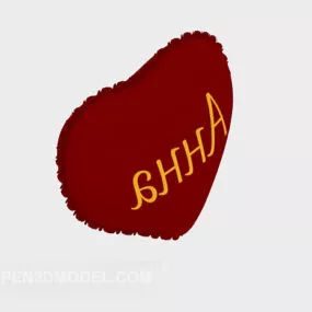 Heart Shaped Pillow 3d model