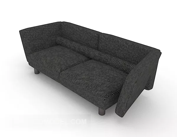 Hemp Double Sofa Furniture 3d model Hemp Double Sofa Furniture 3d model