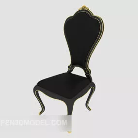Retro European Dressing Chair 3d model