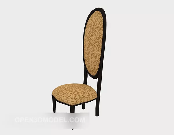 High Back Back Home Chair 3d model High Back Back Home Chair 3d model