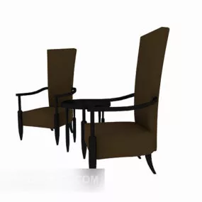 High Back Lounge Sofa Chair 3d model