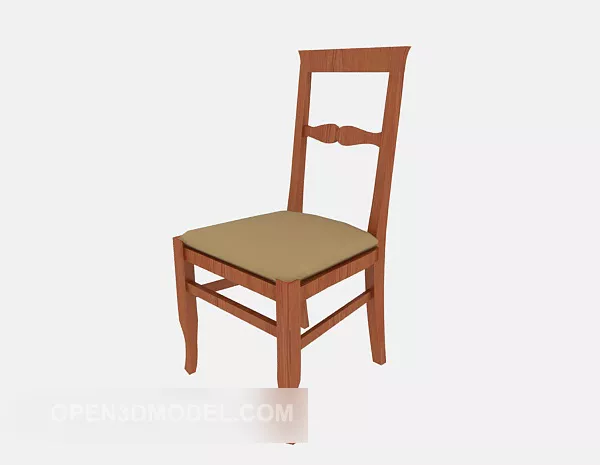 Rectangle Glass Top Dining Table 3d model
