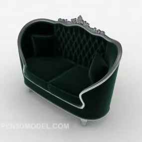 High-end European Double Sofa 3d model