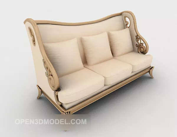 High-end European Style Home Sofa 3d model High-end European Style Home Sofa 3d model