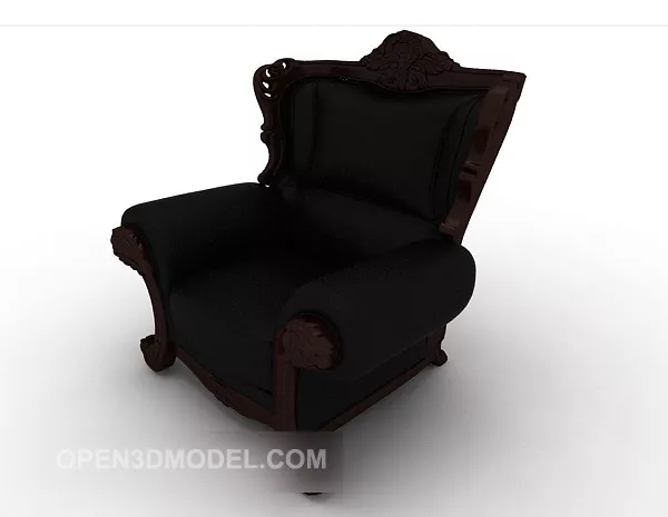 High-end European Style Single Sofa 3d model High-end European Style Single Sofa 3d model