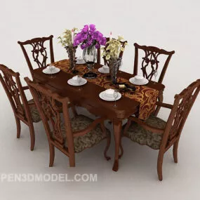 High-end European Table 3d model