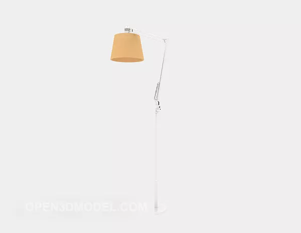 High Foot Lamp Yellow Shade 3d model High Foot Lamp Yellow Shade 3d model