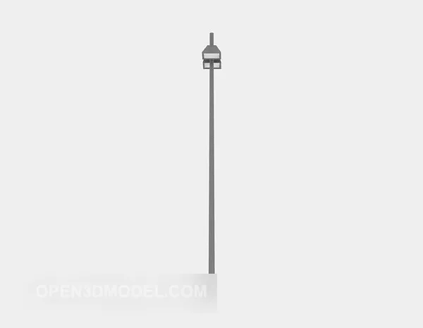 High Pole Street Lamp 3d model High Pole Street Lamp 3d model