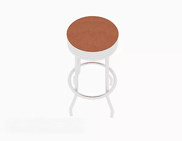 Black And White Cube Ottoman 3d model