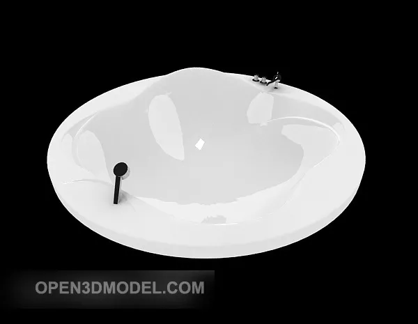 Bathroom Corner Tub 3d model