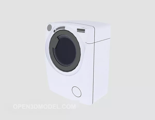 Siemens Washing Machine White Color 3d model